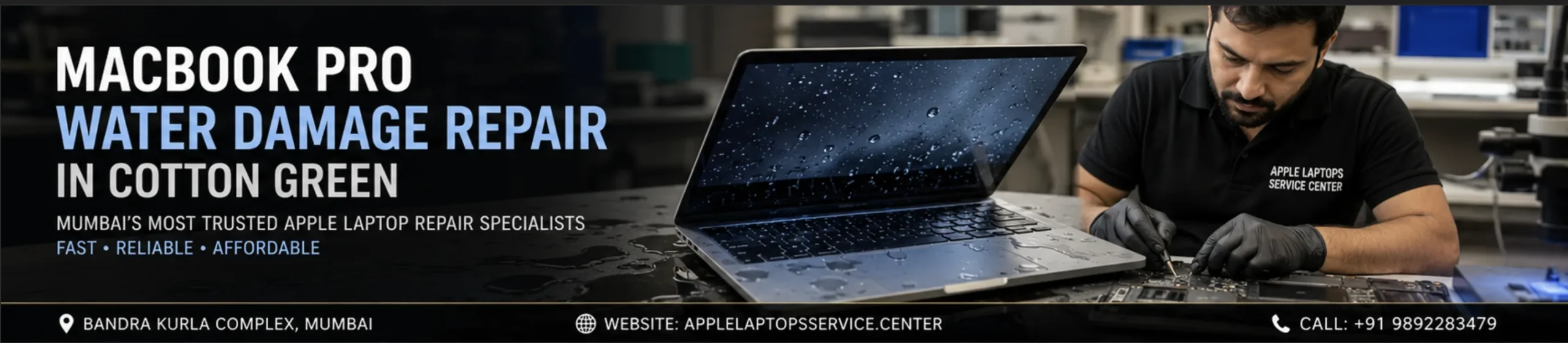 MacBook Pro Water Damage Repair In Cotton Green
